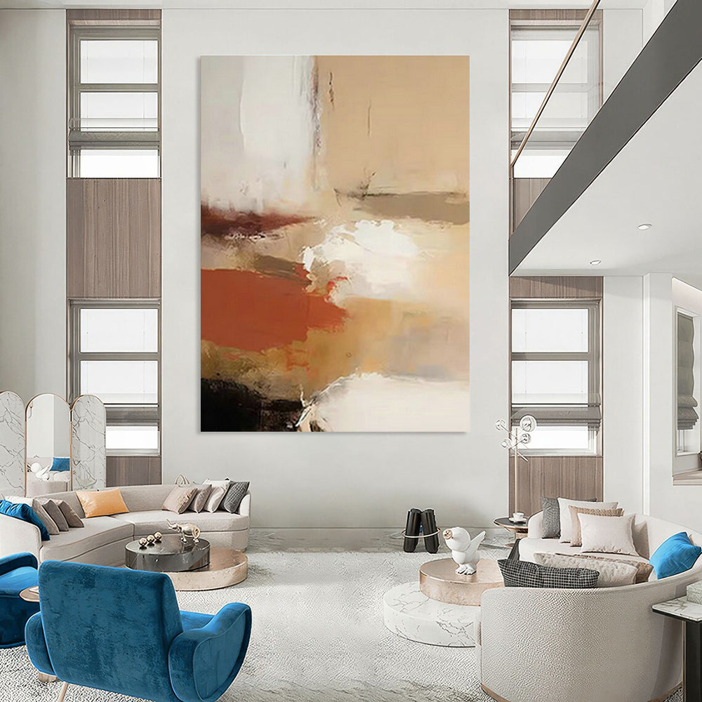 Vastly Extended Bespoke Abstract Canvas for Office & Cottage Living Room DLZ1252