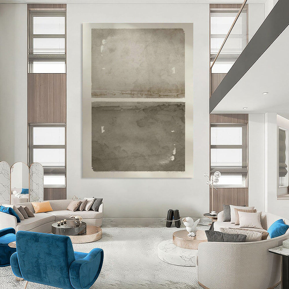 Handmade Large - Format Abstract Triptych for Bedroom & Hallway DLZ1366