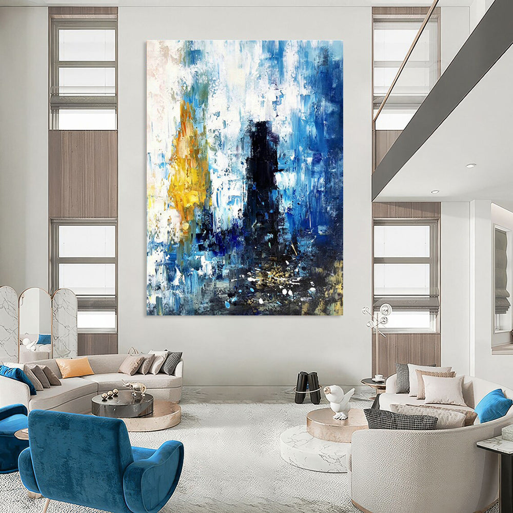 Extra - Vast Hand - Painted Abstract Canvases for Living Room & Entryway Foyers DLZ0573