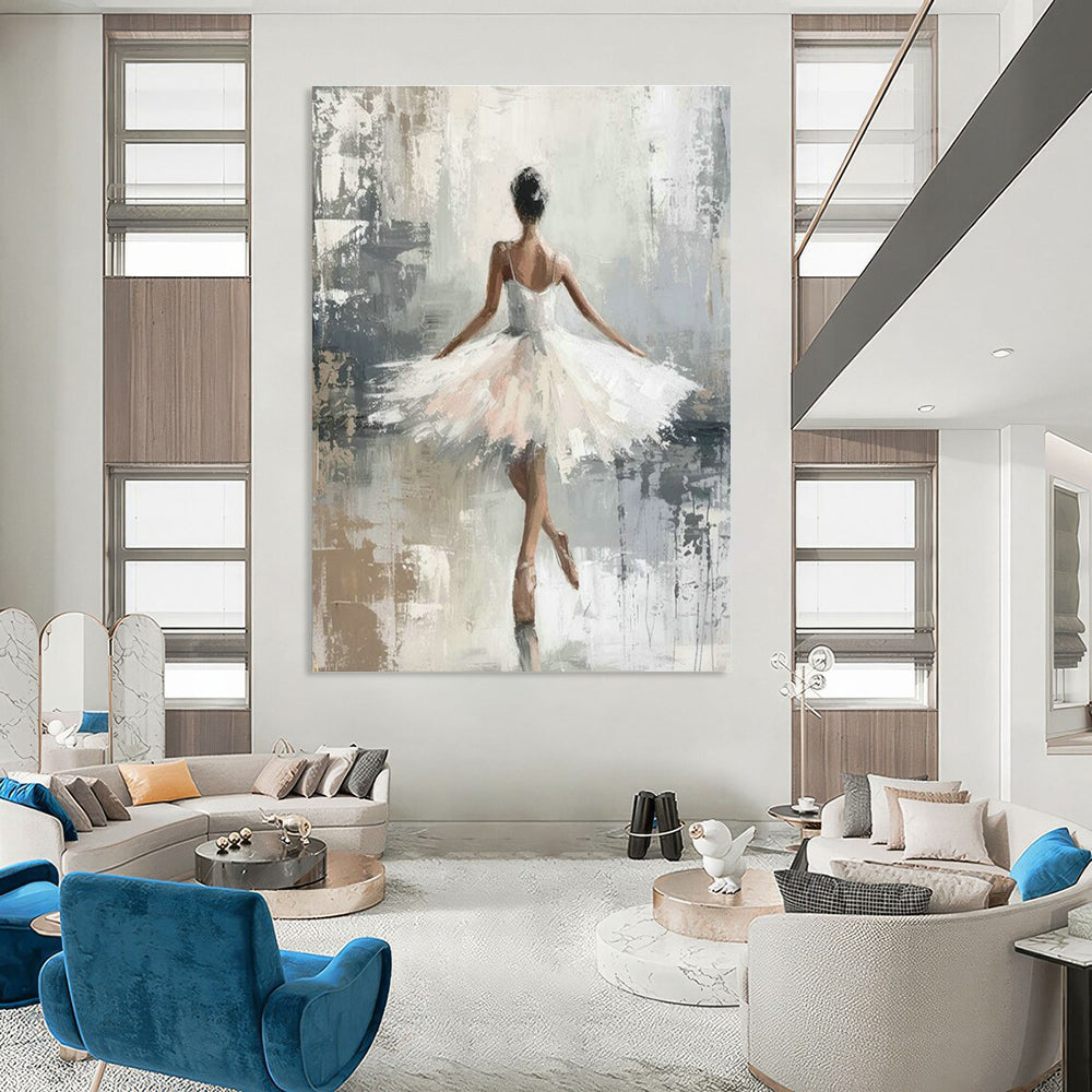 Extra-large Custom Handmade Abstract Painting for Bedroom Wardrobe Interior and Dining Room Sideboard Wall DLZ1963