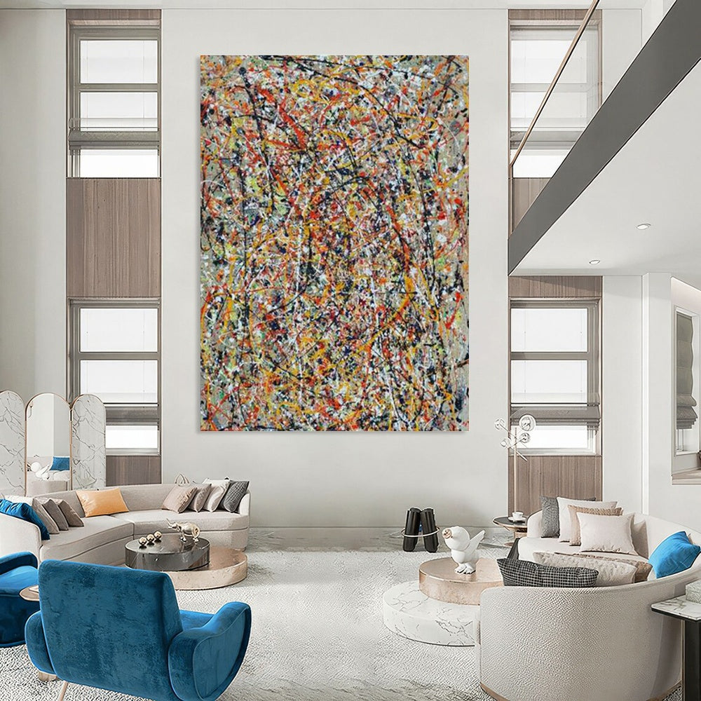 Handmade Abstract Art for Cottage Bedroom and Dining Room DLZ1573