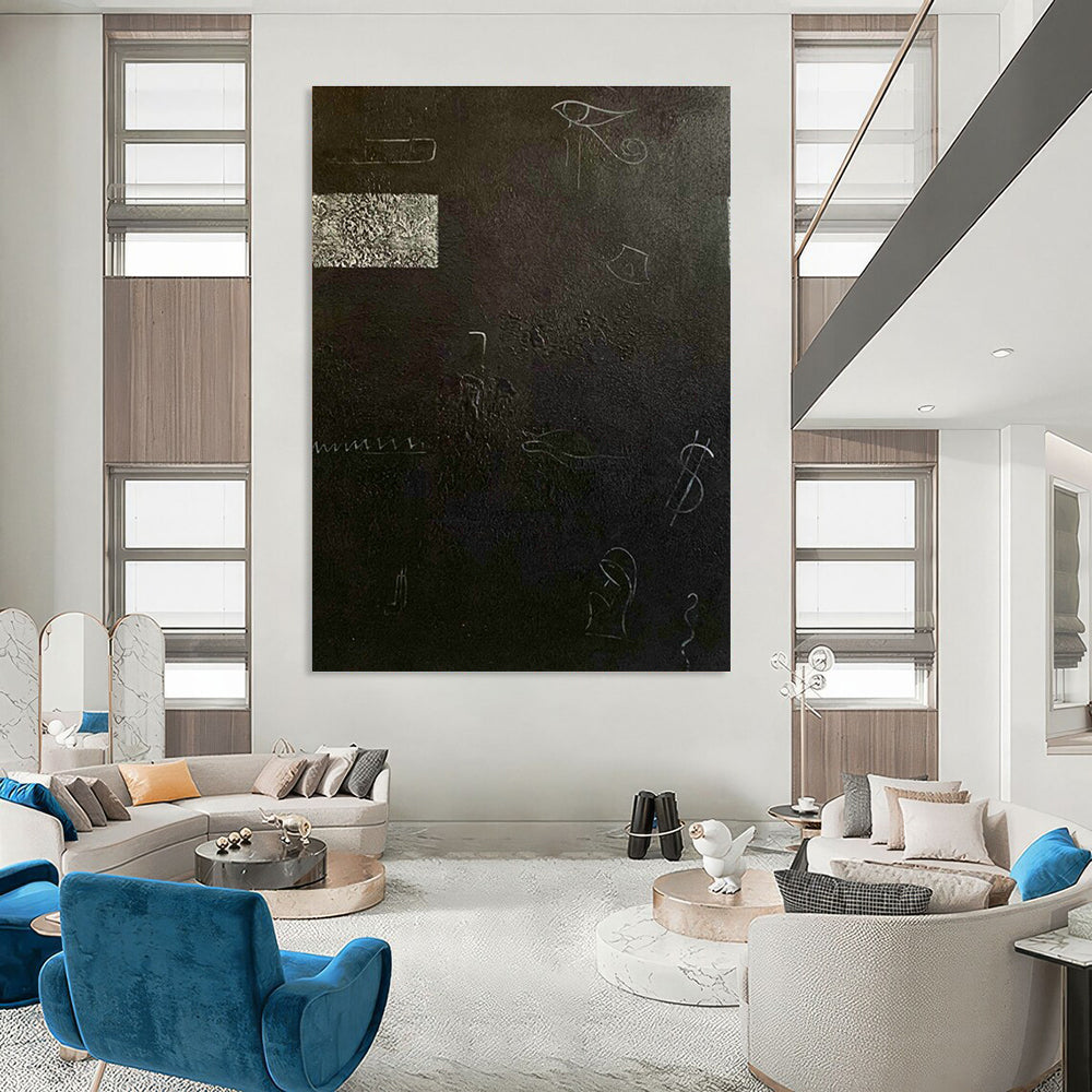 Abstract Hand - Painted Murals for Dining Room and Hallway DLZ0767