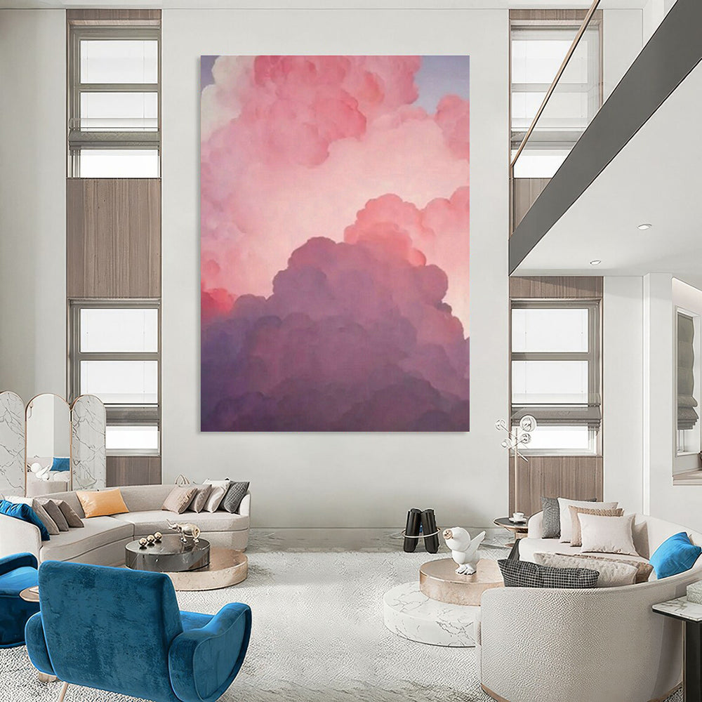 Oversized Hand - Painted Abstract Canvases for Office Waiting Areas & Dining Room Wet Bars DLZ0593