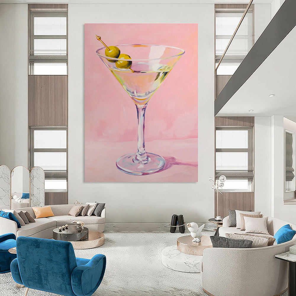 Extra - Large Custom Hand - Painted Abstracts for Living Room & Cottage Dining Room DLZ0656