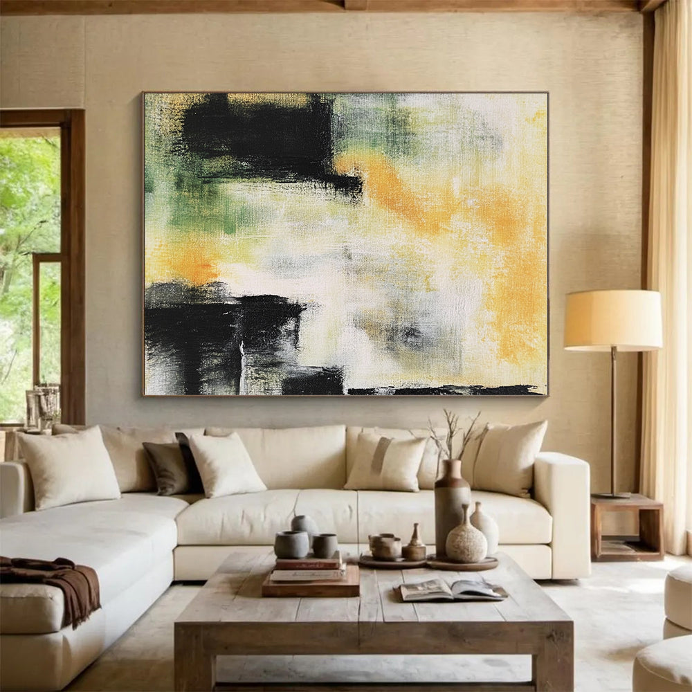 Colorful Abstract Painting with Dynamic Strokes GER435