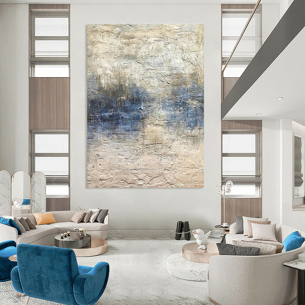 Oversized Custom Handmade Abstract Wall Art for Office Break Room and Dining Room Breakfast Nook DLZ1862