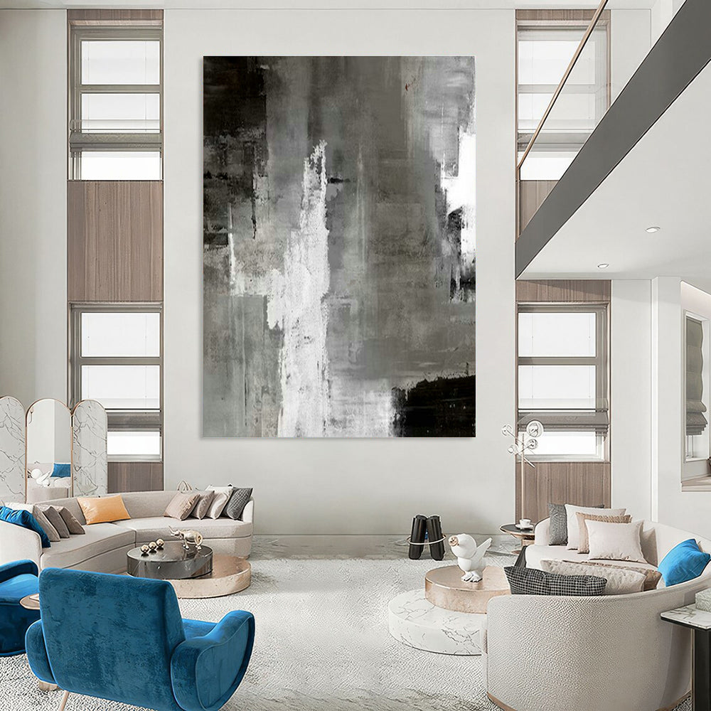 Large Hand Painted Abstract Artwork for Entryway & Dining Room DLZ2028