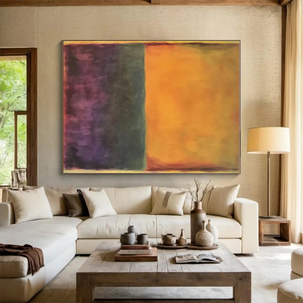 Orange Purple Gradient Abstract Painting GER837