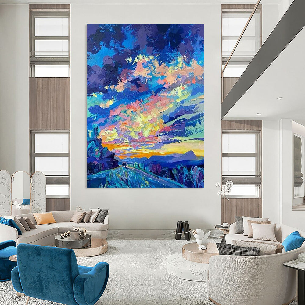 Custom Abstract Paintings for Bedroom Dressing Room Vanity Stool Seats & Office Branding Zone Display Rack Feet DLZ0920