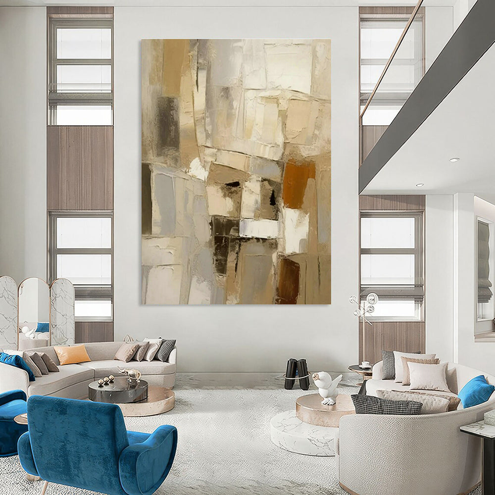 Original Hand-Painted Abstract Wall Art for Entryway and Office DLZ1451