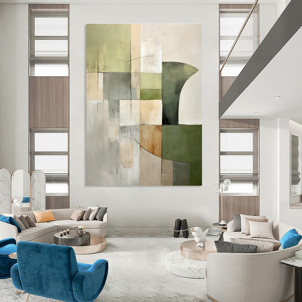 Grand - Sized Hand - Painted Abstract Murals for Bedroom Walk - in Showers & Office Pantries DLZ0595