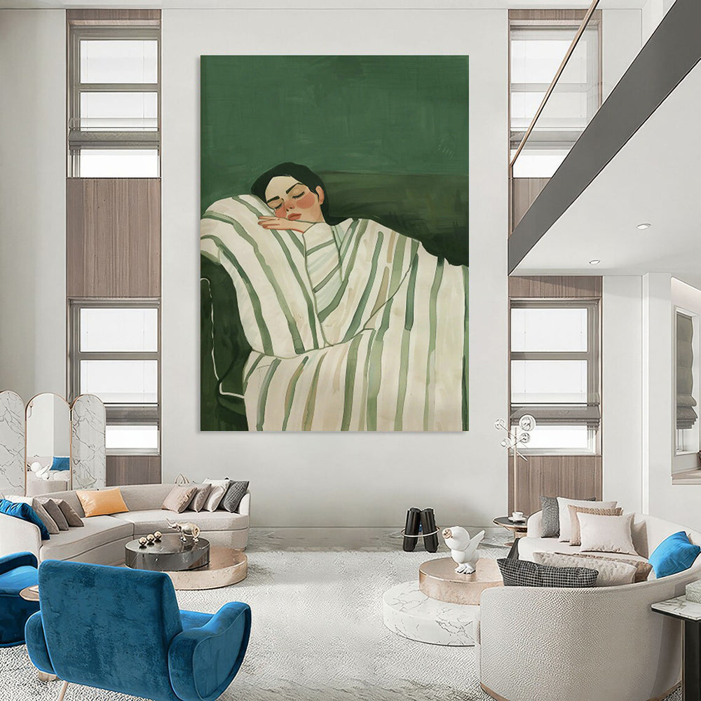Massive Custom Abstract Paintings for Office Breakout Areas & Dining Room Banquet Tables DLZ0686