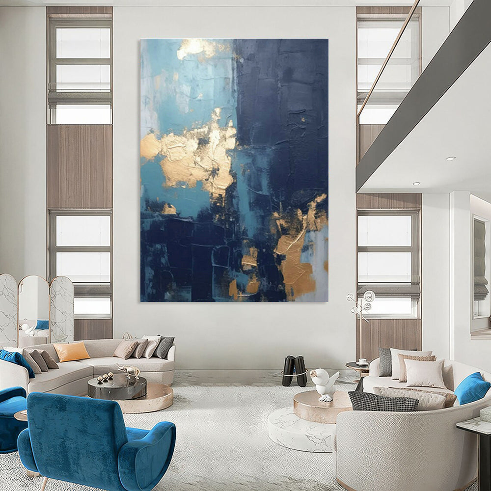 Large Custom Handmade Abstract Wall Art for Cottage Bedroom Makeup Vanity Wall and Living Room Bar Cart Wall DLZ1722