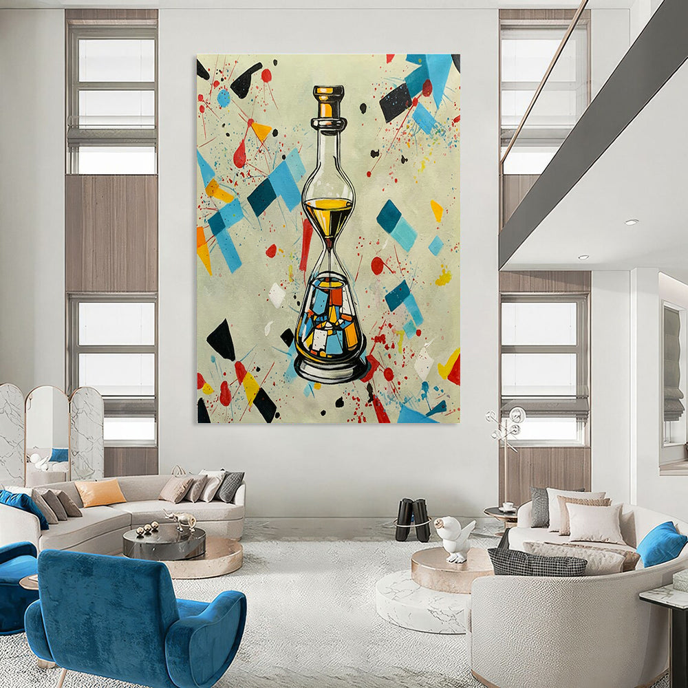 Custom Hand-Painted Abstract Wall Art for Bedroom and Cottage Office DLZ1594
