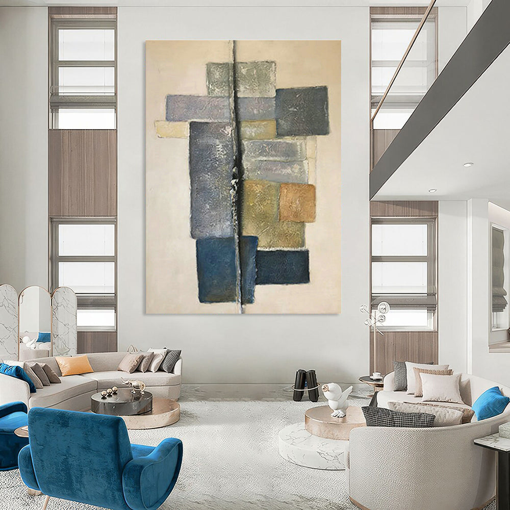Large-Scale Personalized Abstract Painting for Bedroom & Entryway DLZ1058