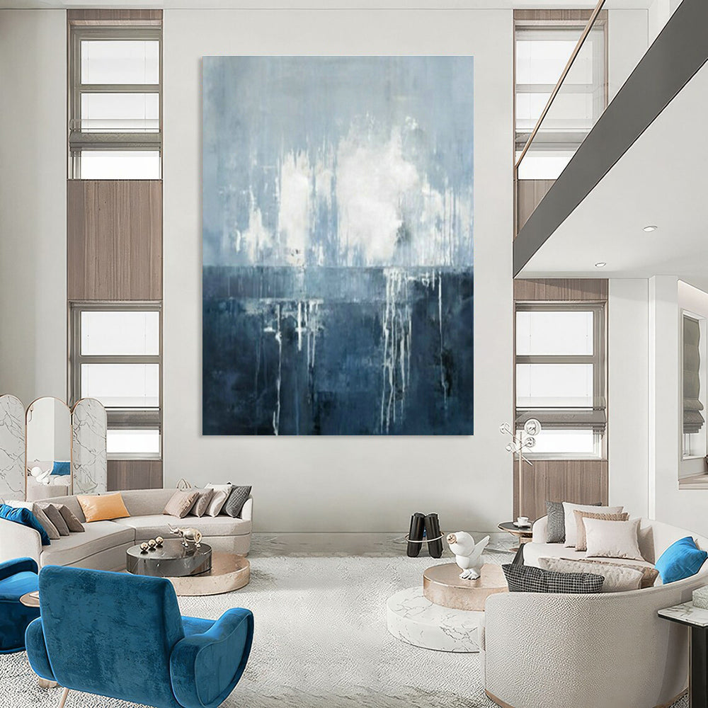 Extra - Big, Custom - Created Hand Painted Abstract Art for Entryway & Dining Room DLZ2045