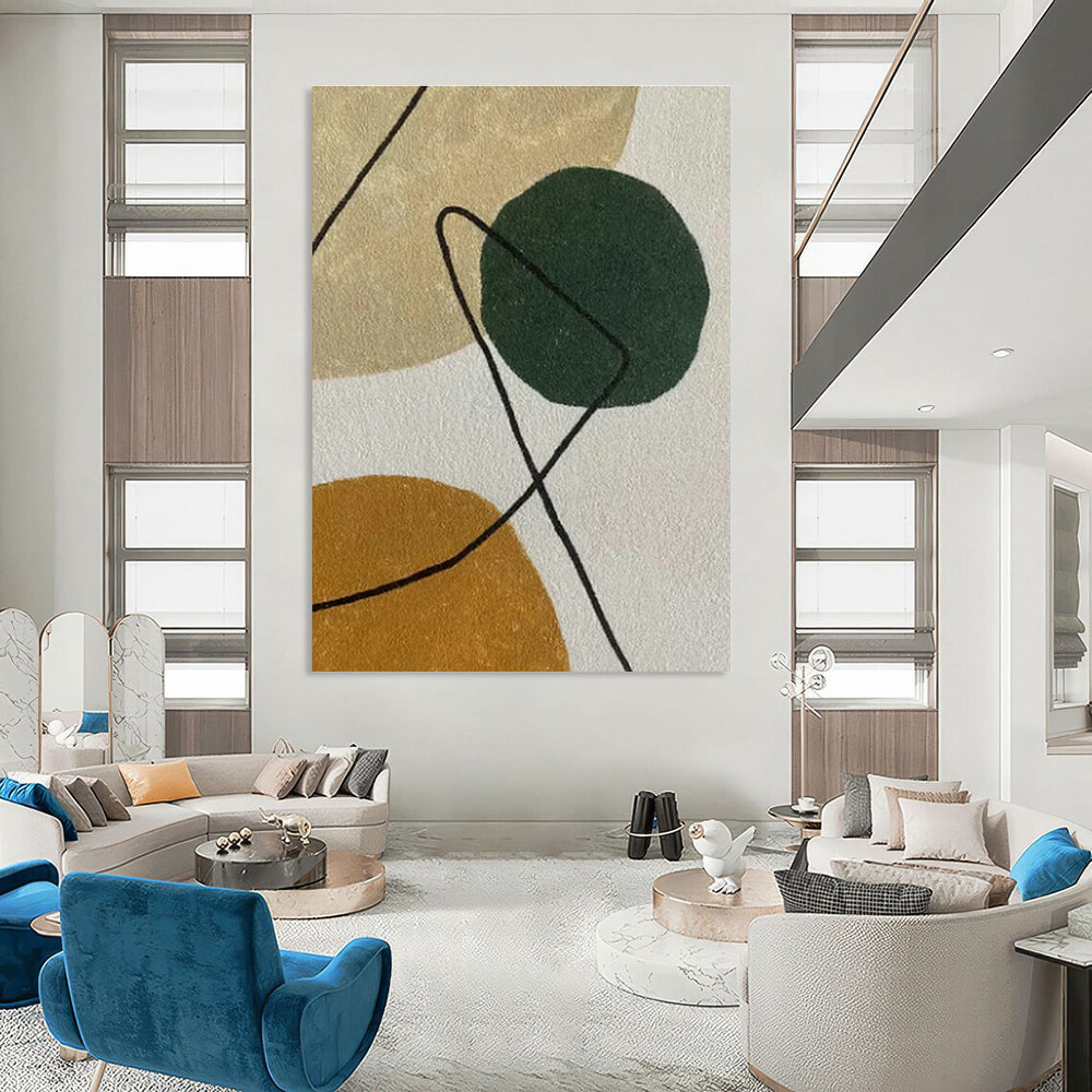 Custom - Crafted Hand - Painted Abstract Art for Cottage Office Nooks & Bedroom Reading Corners DLZ0583