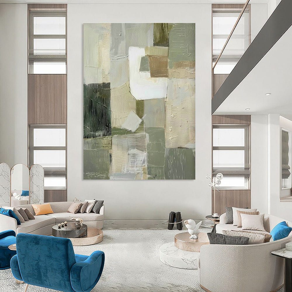 Massive Custom Abstract Paintings for Office Conference Room Podiums & Dining Room Side Chairs DLZ0708