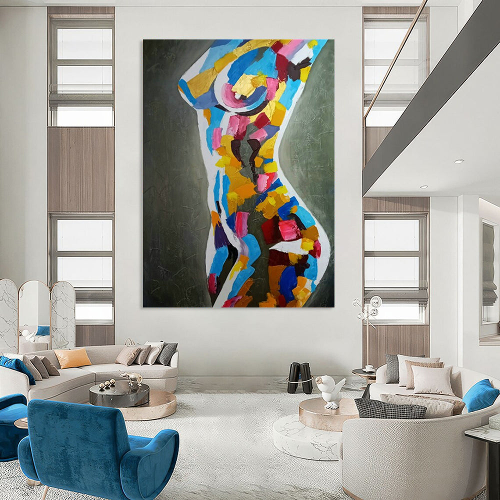 Ginormous Tailored Handmade Abstract Canvas Art for Entryway & Hallway DLZ2109