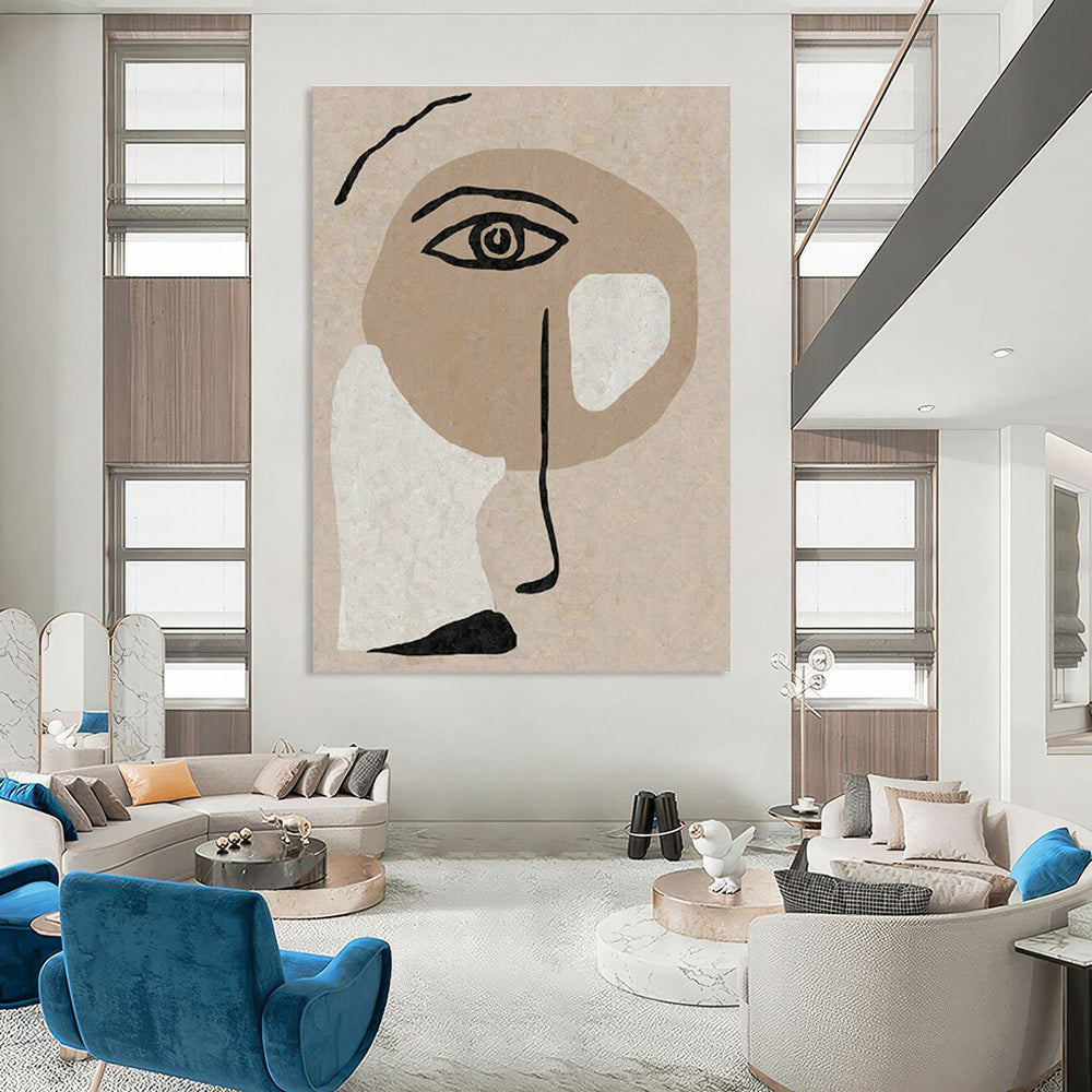 Extra - Large, Custom - Built Hand Painted Abstract Wall Decor for Office & Hallway DLZ2051