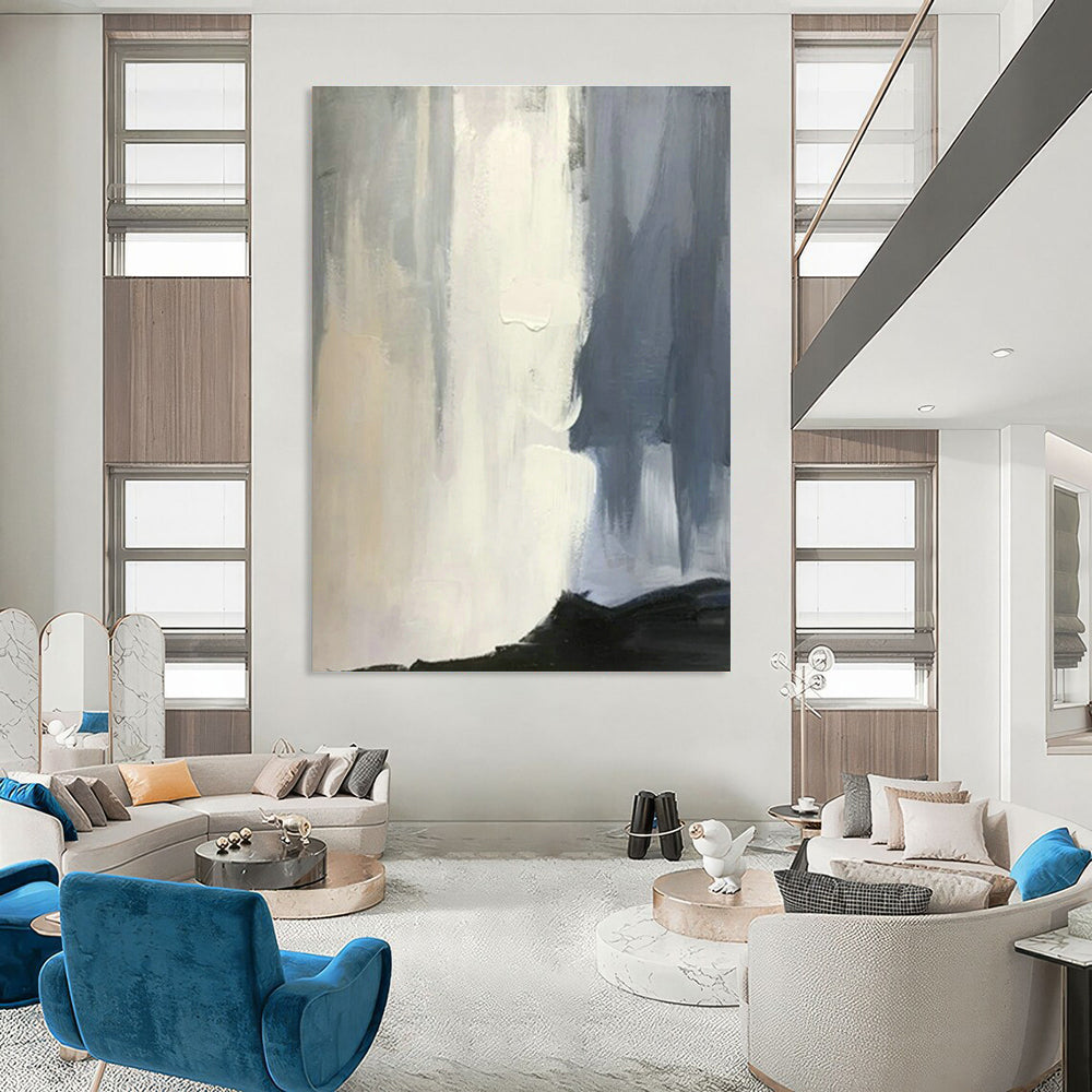 Unique Hand-Painted Abstract Canvas for Hallway and Living Room DLZ1455