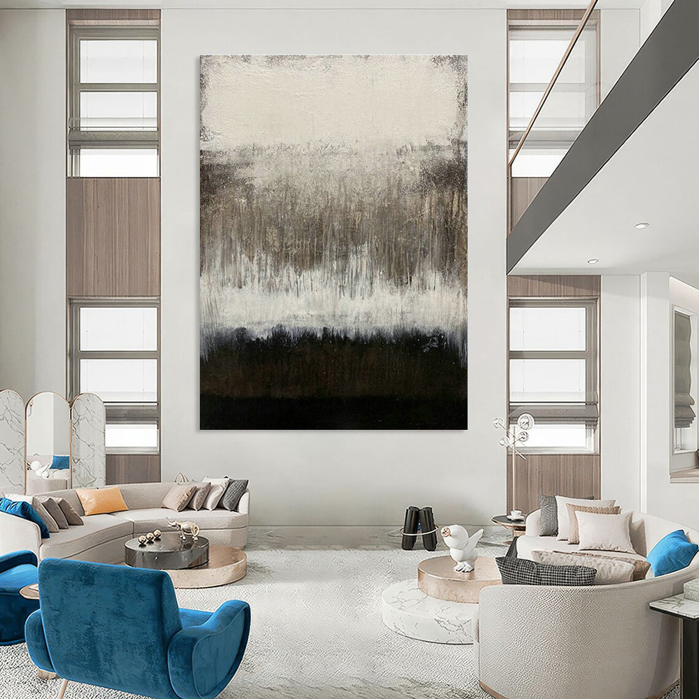 Oversized, Custom - Built Hand Painted Abstract Wall Decor for Living Room & Bedroom DLZ2043