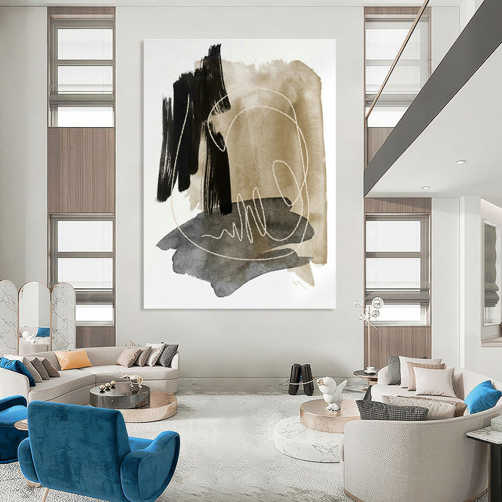 Handmade Large Abstract Decorative Painting, Inspiring Creative Ideas for Office and Foyer DLZ0976