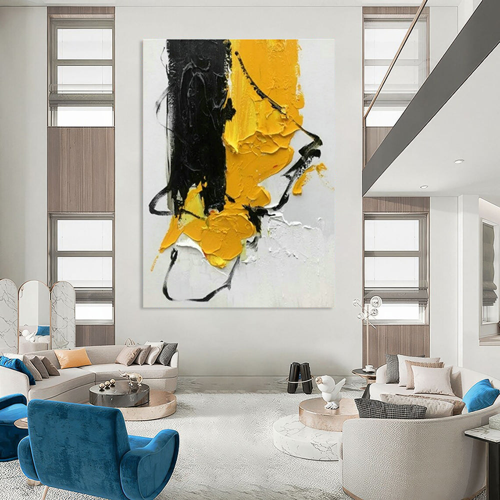 Custom Hand-Painted Abstract Art for Entryway and Dining Room DLZ1447