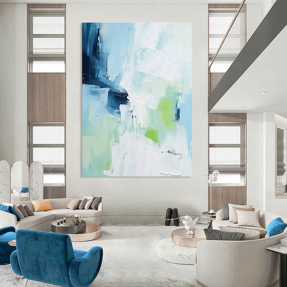 Handmade Abstract Wall Art for Cottage Office & Bedroom DLZ1649