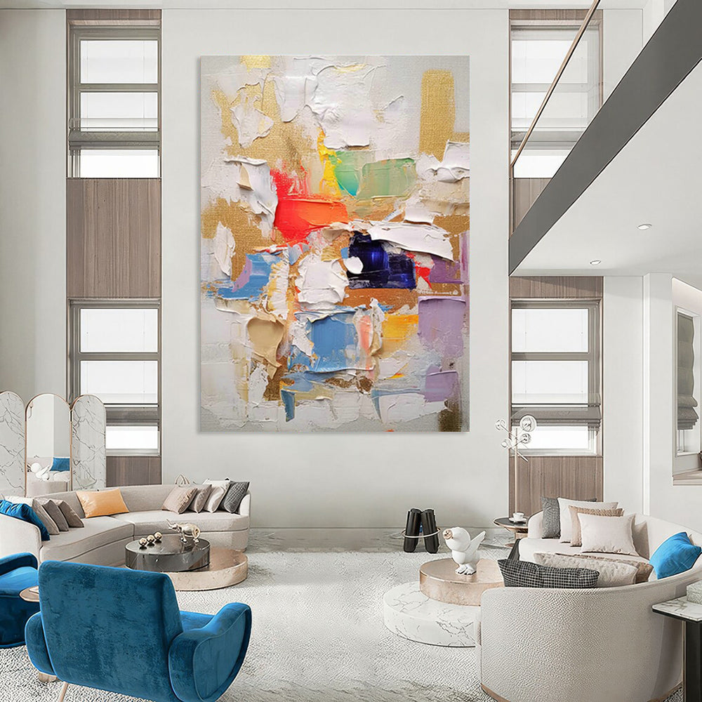 Immense Personalized Abstract Canvas for Bedroom & Dining Room DLZ1064