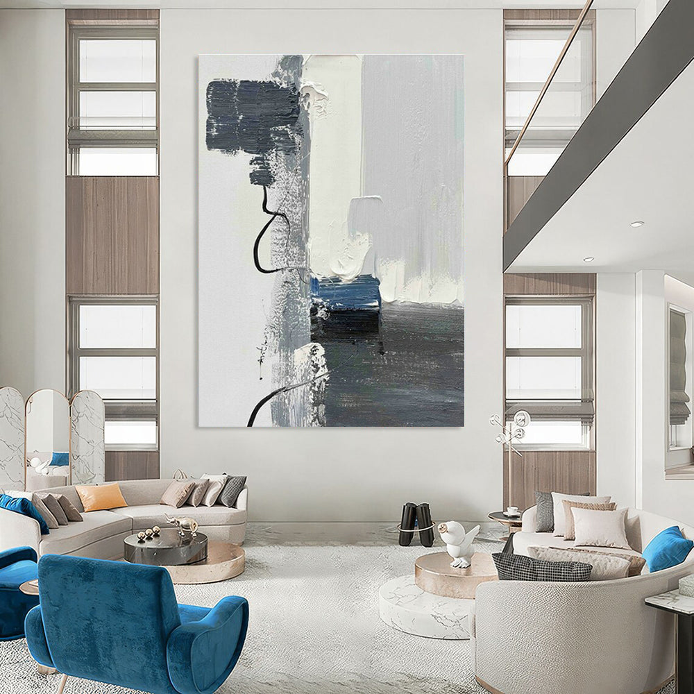 Large Custom Handmade Abstract Painting for Cottage Office & Living Room DLZ1672