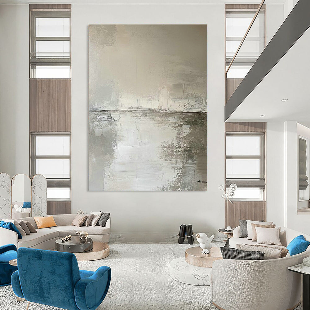 Handmade Abstract Art for Cottage Office & Entryway DLZ1653