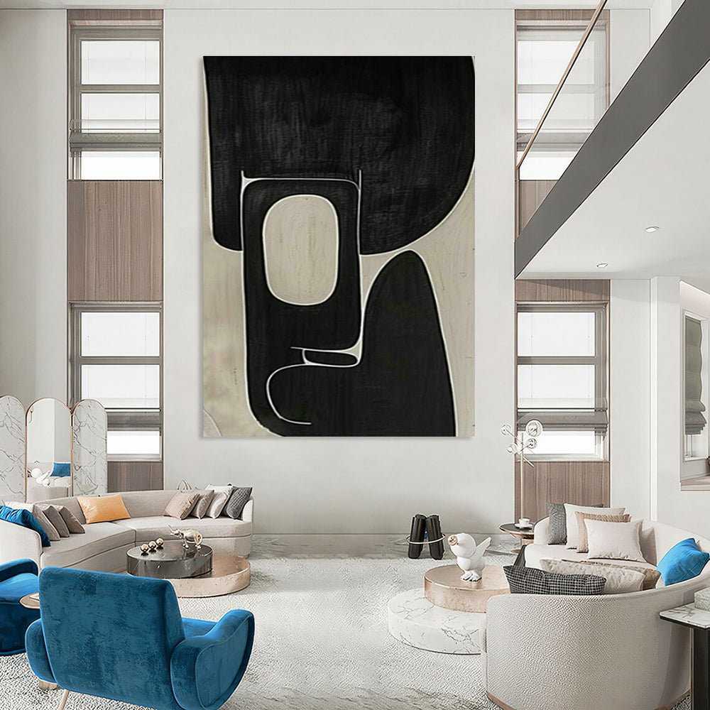 Large Hand Painted Abstract Wall Art for Cottages & Living Room DLZ2010