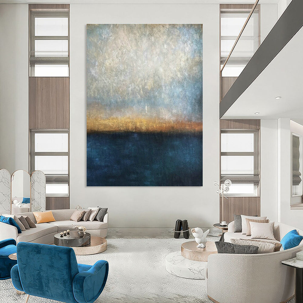 Extra - Vast Hand - Painted Abstract Canvases for Dining Room Wine Cellars & Office Copy Rooms DLZ0597