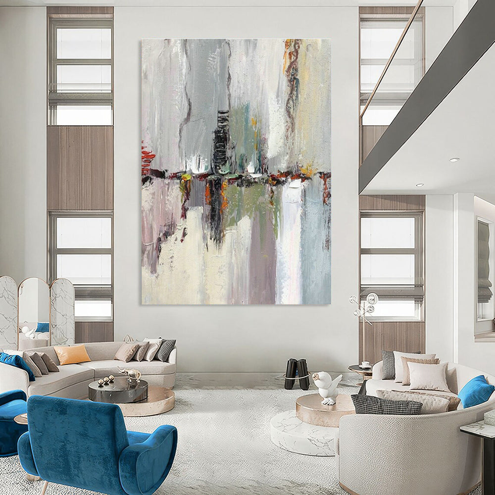Tremendous - Sized Custom Abstract Art for Dining Room Buffet Tables & Office Mail Rooms DLZ0624