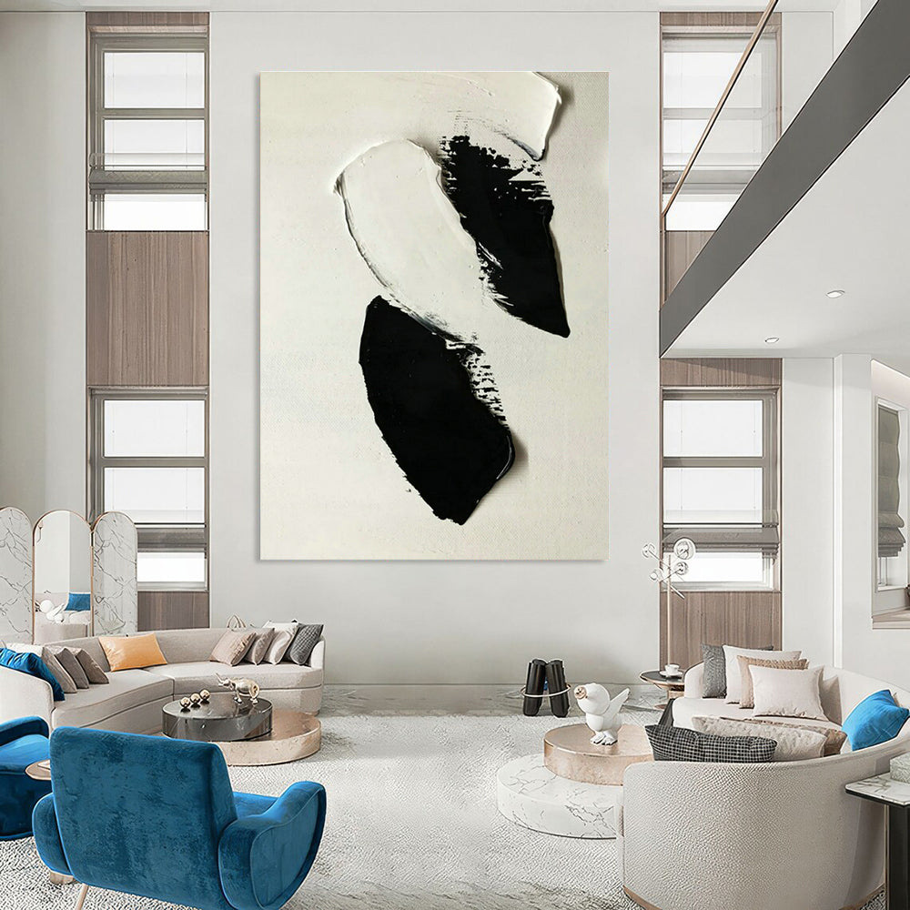 Custom Hand-Painted Abstract Canvas for Office and Cottage Living Room DLZ1584