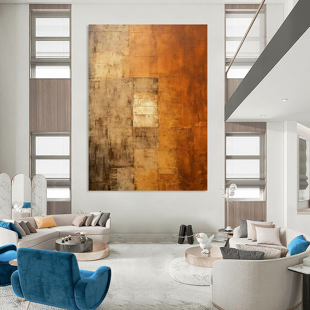 Massive Custom Hand - Painted Abstracts for Bedroom and Entryway DLZ0522