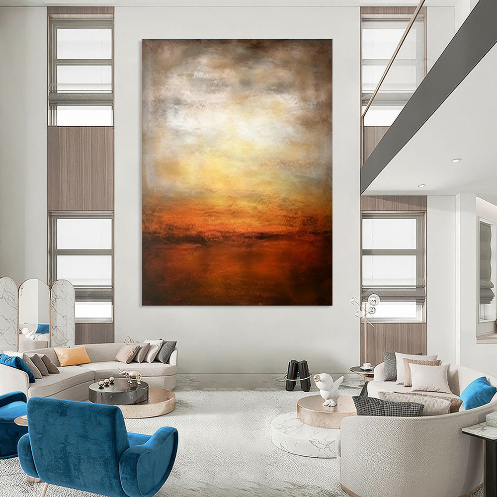 Roomy - Depth Custom Hand - Painted Abstracts for Cottage Coziness DLZ0444