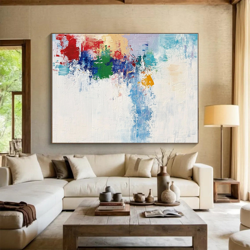 Colorful Splash Abstract Painting with Vibrant Hues GER701