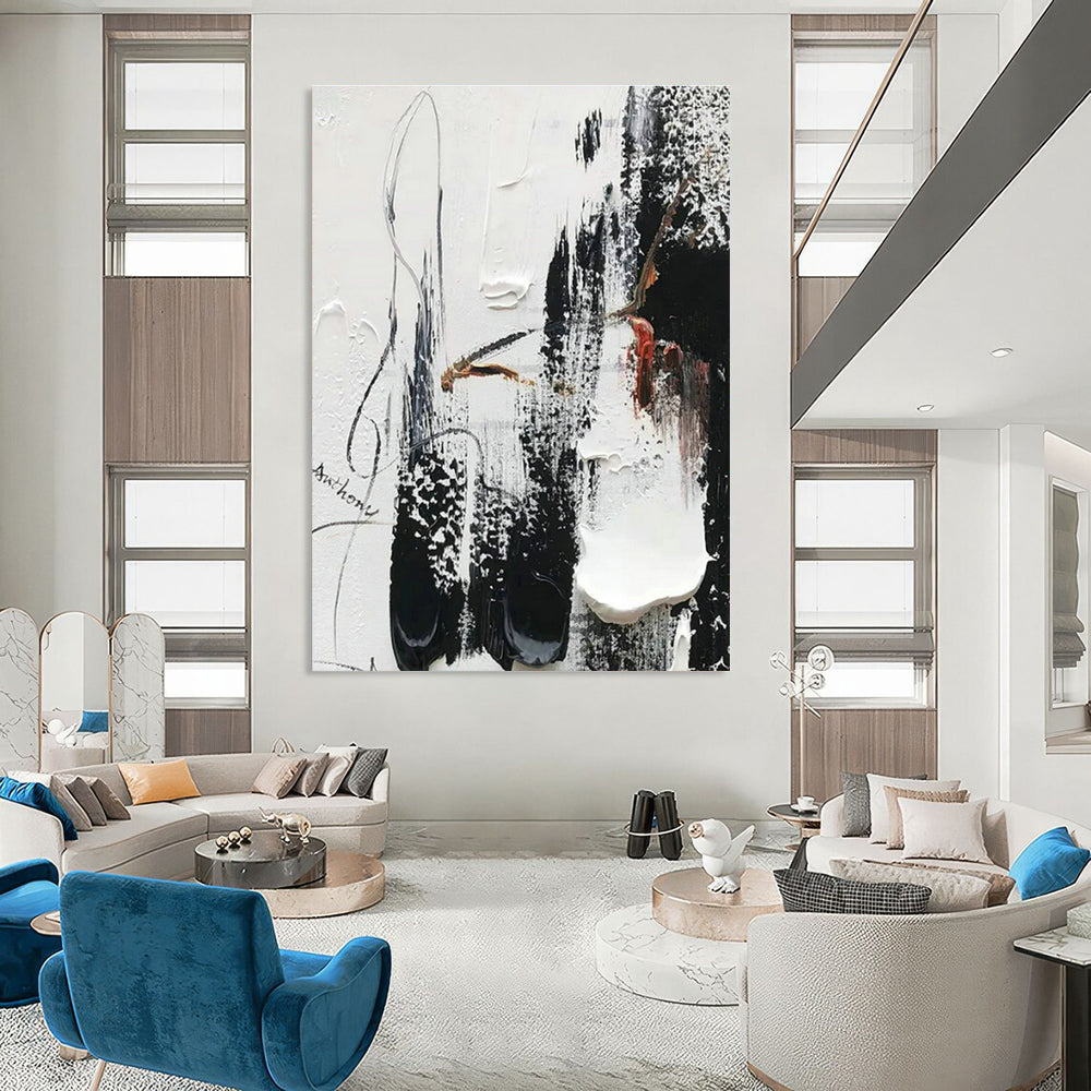 Large Custom Handmade Abstract Wall Art for Cottage Bedroom Dressing Table Wall and Living Room Bar Area DLZ1692