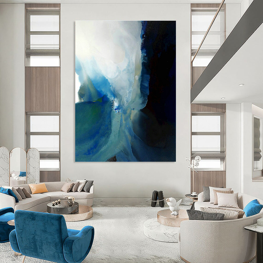 Hand-Painted Large Abstract Oil Painting, the Artistic Focal Point of Living Room and Bedroom DLZ0948