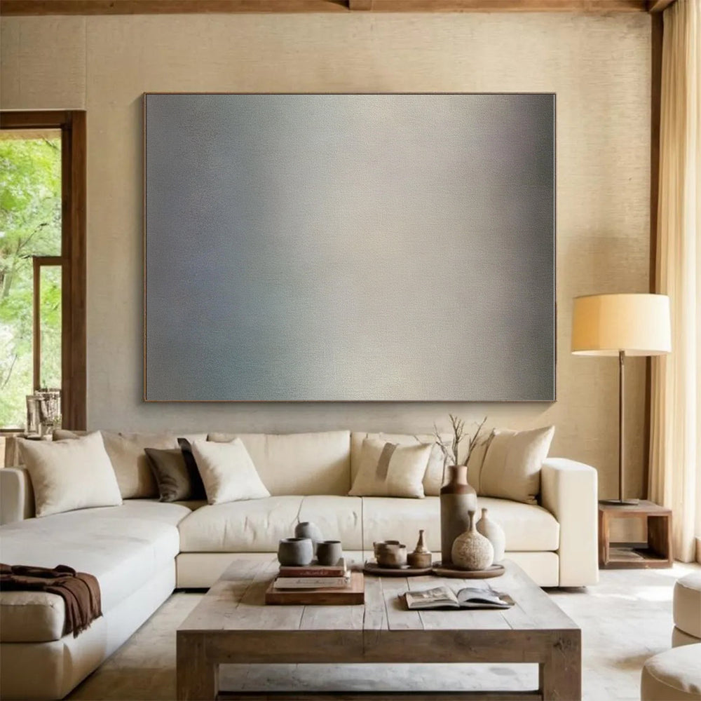 Gradient Gray Minimalist Abstract Painting GER283