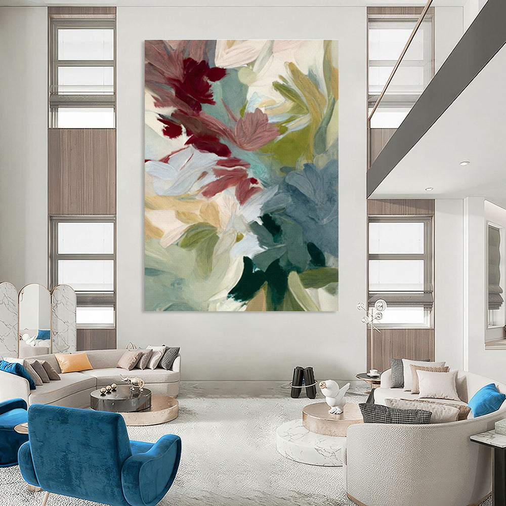 Hand - Painted Abstract Canvas for Dining Room & Hallway DLZ1358