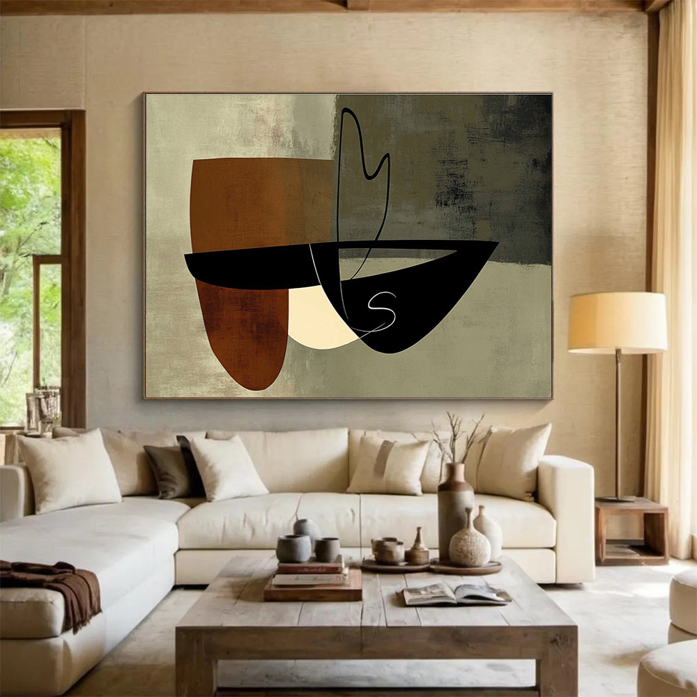 Geometric Abstract Shapes Painting DYP075