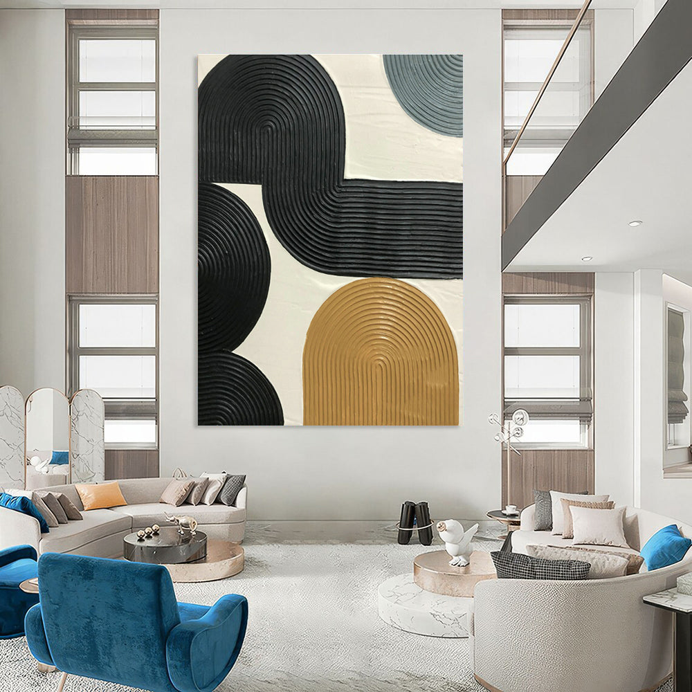 Hand-Painted Oversized Abstract Wall Hanging for Bedroom & Cottage Hallway DLZ1185