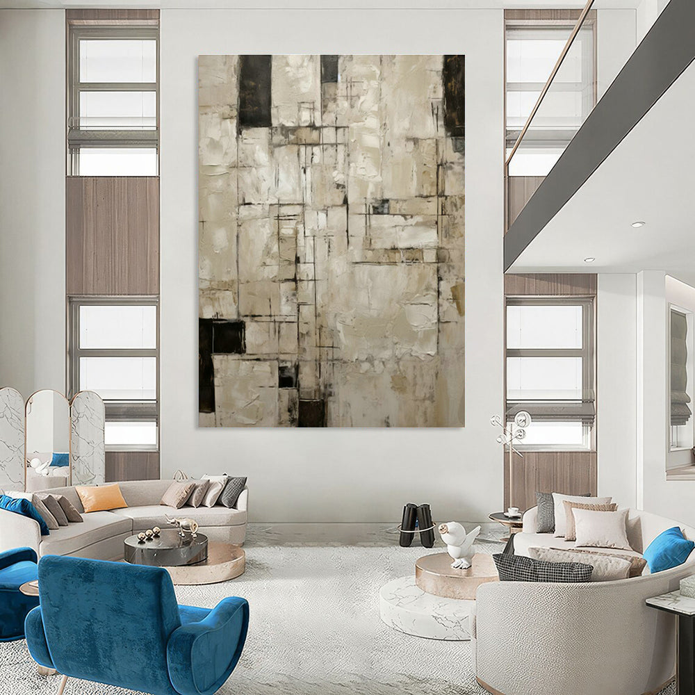 Oversized Custom Abstract Masterpiece for Dining Room & Living Room DLZ1322