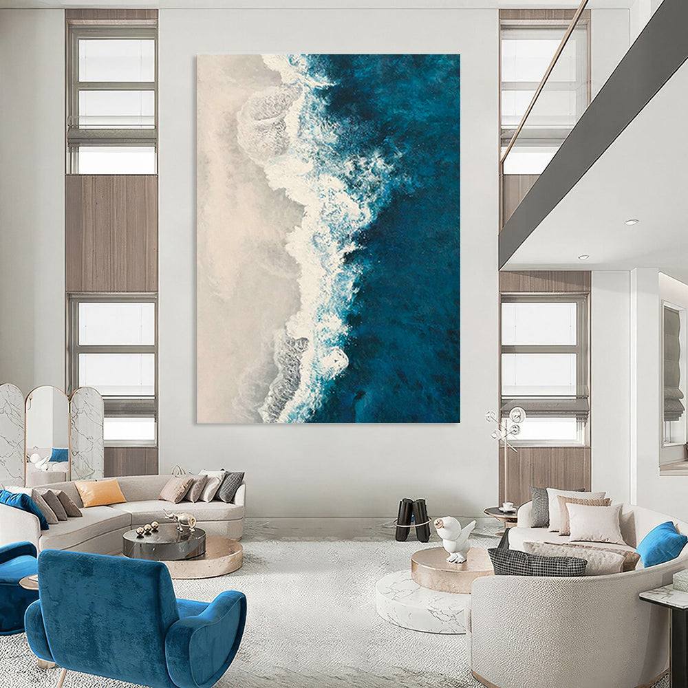 Gigantic Hand - Painted Abstract Murals for Hallway Art Galleries & Cottage Craft Rooms DLZ0731