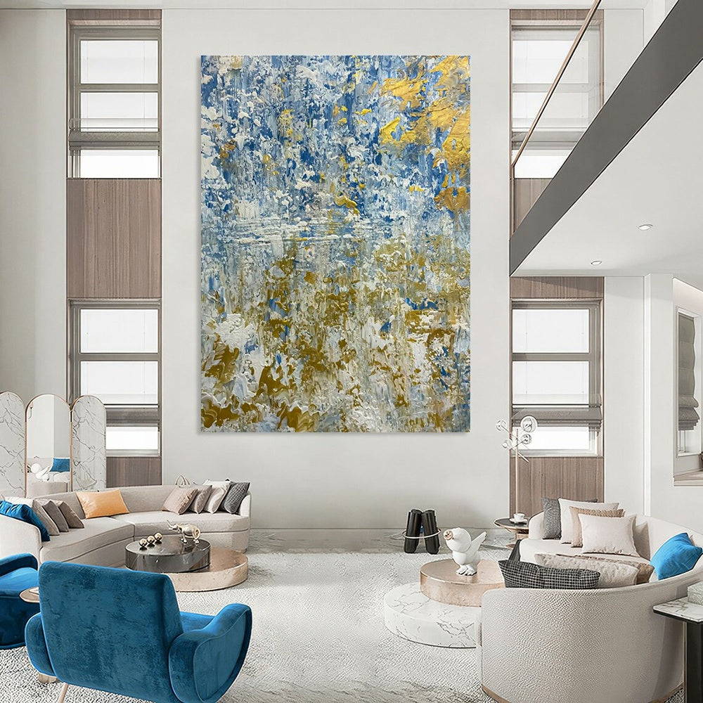 Oversized Custom Abstract Canvas for Office Conference Room & Bedroom Dressing Area DLZ2381
