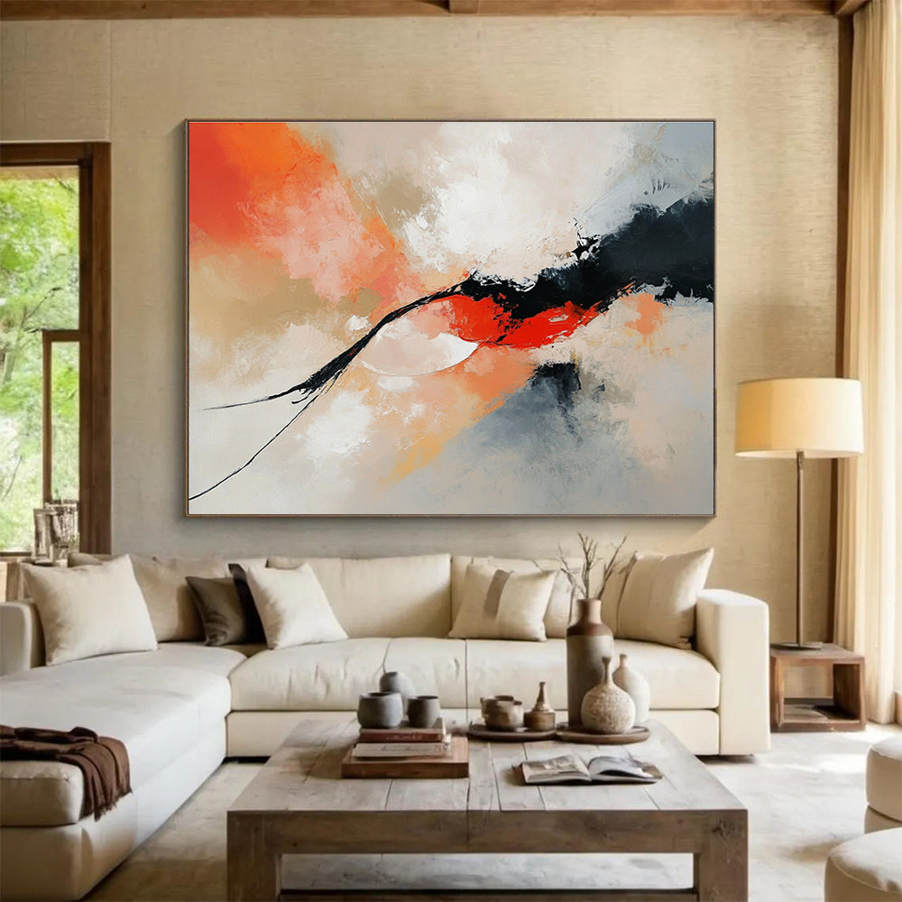 Dynamic Color Flow Abstract Painting with Expressive Brushstrokes DYP424