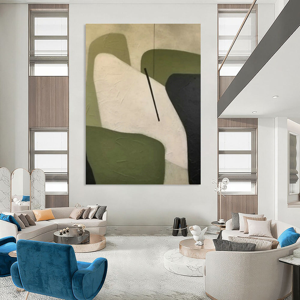 Large - Scale Hand - Painted Abstracts for Office Break Room Refrigerator Doors & Dining Room Sideboard Drawer Inserts DLZ0900